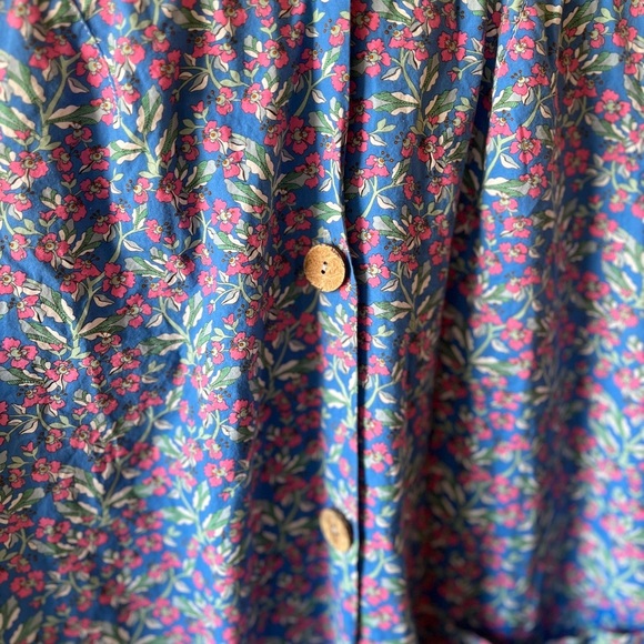 49th Apparel Floral Button Up Boyfriend Nightshirt XS GUC - Picture 4 of 13